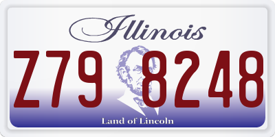 IL license plate Z798248