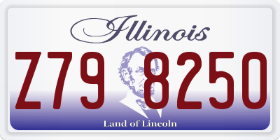 IL license plate Z798250