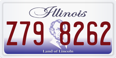 IL license plate Z798262
