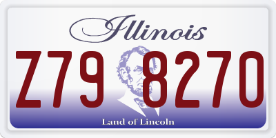 IL license plate Z798270