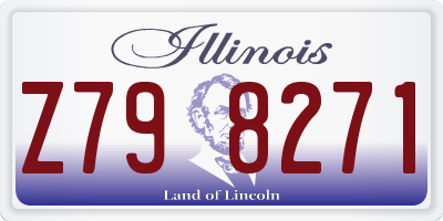 IL license plate Z798271
