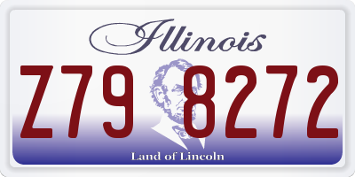 IL license plate Z798272