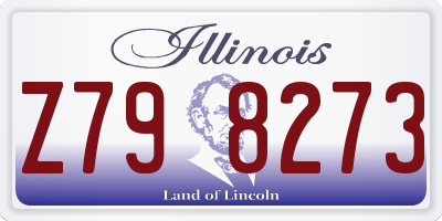 IL license plate Z798273