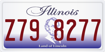 IL license plate Z798277
