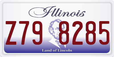 IL license plate Z798285