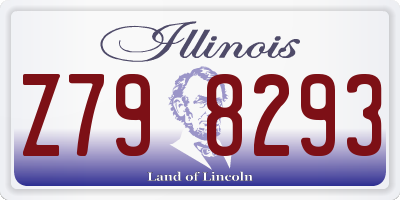 IL license plate Z798293