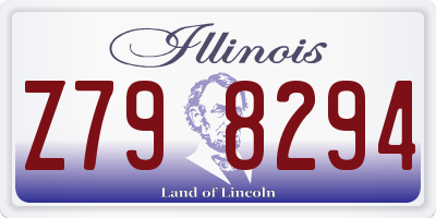 IL license plate Z798294