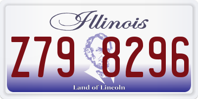 IL license plate Z798296