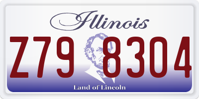 IL license plate Z798304