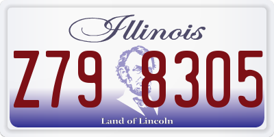 IL license plate Z798305