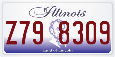 IL license plate Z798309