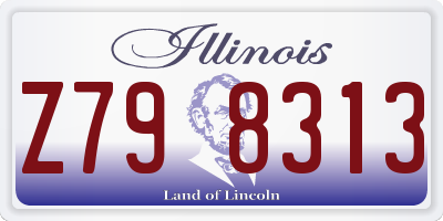 IL license plate Z798313