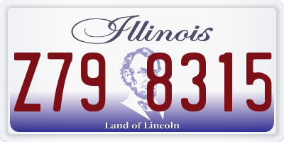 IL license plate Z798315