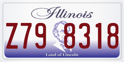 IL license plate Z798318