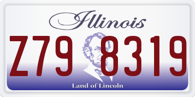 IL license plate Z798319