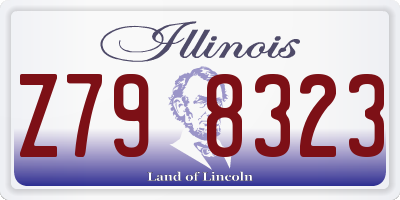 IL license plate Z798323