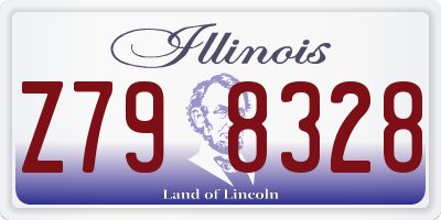 IL license plate Z798328