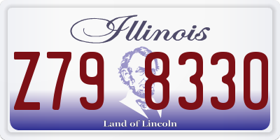 IL license plate Z798330