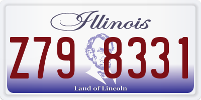 IL license plate Z798331