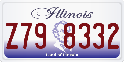 IL license plate Z798332