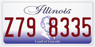 IL license plate Z798335