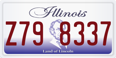 IL license plate Z798337