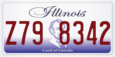 IL license plate Z798342