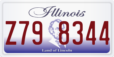 IL license plate Z798344
