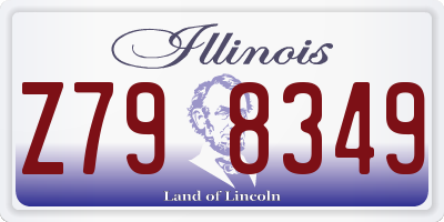 IL license plate Z798349