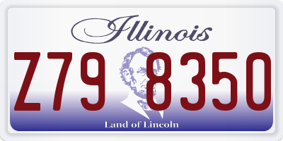 IL license plate Z798350
