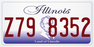 IL license plate Z798352