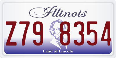 IL license plate Z798354