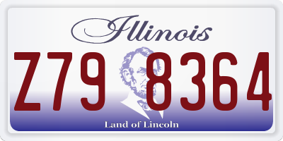 IL license plate Z798364
