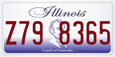 IL license plate Z798365
