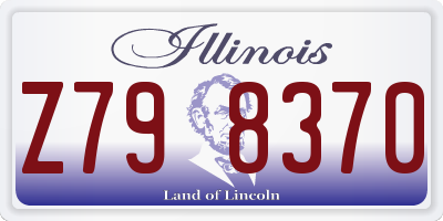 IL license plate Z798370