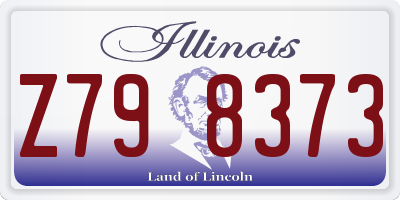 IL license plate Z798373