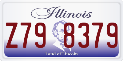 IL license plate Z798379