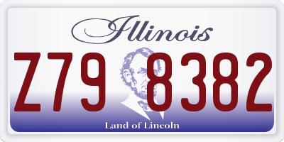 IL license plate Z798382