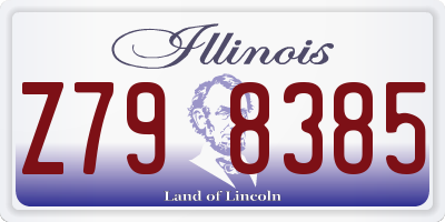 IL license plate Z798385