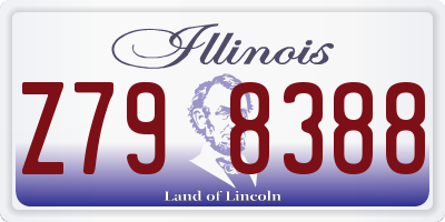 IL license plate Z798388