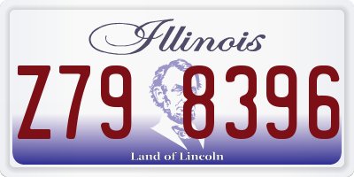 IL license plate Z798396
