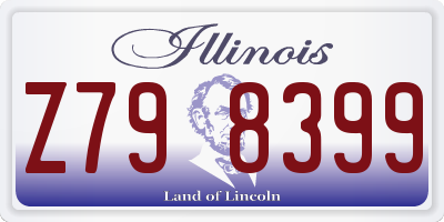 IL license plate Z798399