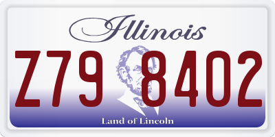 IL license plate Z798402