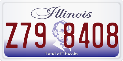IL license plate Z798408