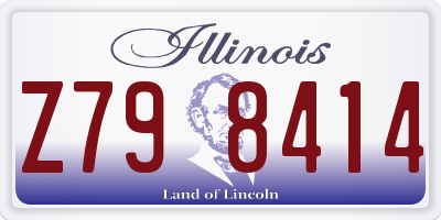IL license plate Z798414