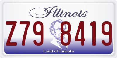 IL license plate Z798419