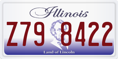 IL license plate Z798422