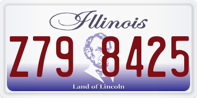 IL license plate Z798425