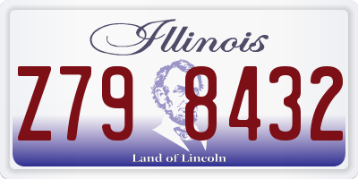 IL license plate Z798432