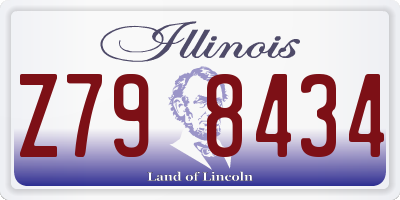 IL license plate Z798434